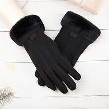 1 双舒适长款羊毛手套 - 兼容触摸屏，防风保暖，防滑抓握，时尚设计，可手洗 - 非常适合冬季户外活动，是 11 个节日场合的理想礼物 - 彩色 - 查看 2