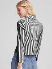 Women's Striped Casual Versatile Blazer