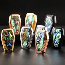 2 件热销 6 毫米 - 25 毫米万圣节防过敏 316 不锈钢优雅海螺耳塞耳塞拉伸器身体穿孔饰品男女适用