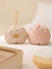 1 Pc Bra Storage Bag, Round Underwear Storage Bag, Travel Underwear Storage Bag, Intimate Clothing Storage Bag, Baby Clothes And Socks Storage Bag, Home Bra Storage Bag - Very Suitable For Travel, Home, Outdoor, Travel Storage, Zipper Opening And Closing, Can Be Held Or Hung, Lightweight And Portable, Can Be Hung Anywhere