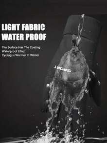 男士冬季保暖手套一双，自行车手套，加厚手套，触屏面料手套，雪地手套，滑雪手套，冬季装备