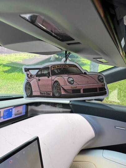 Pink Cool Sports Car Scented Ornament "Coco (Luxury Fragrance/Charming Goddess Scent) Withstands High Temperatures" - Car Air Freshener, Long-Lasting Fragrance, Keeps Car Interior Fresh, Ideal Gift, Car Vent, Ocean Scent, Car Diffuser