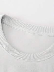 Men'S Casual Round-Neck Fashion Sweatshirt With Parental Patterns - White - View 2