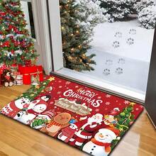 1/2/3pcs Christmas Kitchen Rug Set, Featuring Santa Claus, Snowflakes And Holiday Vibes - Machine Washable, Durable, Non-Slip, Suitable For Kitchen Floor - Multicolor - View 16