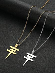 1pc Simple Tokyo Hotel Symbol Stainless Steel Women's Lock Bone Chain DIY Charms.Charms For Jewelry Making,Trinkets,Wedding Items, Charm Bracelet,Charms.Birthday Parties, Christmas Decorations, Adult Craft Supplies,Suitable For Earrings, Necklaces, Amulets, Bracelets DIY Jewellery Making. - Tokyo Hotel - View 2
