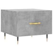Coffee Table Concrete Grey 50x50x40 Cm Engineered Wood - Grey - View 3