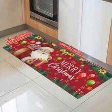 1 buc. Covoraș de Crăciun, covoraș de drenaj durabil pentru bucătărie, sufragerie, intrare, balcon, decor pentru casă, antiderapant, potrivit pentru cafenea, bar, vacanță, petrecere, dormitor, baie