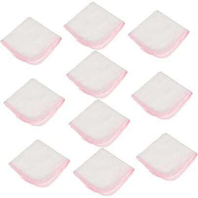 Vaguelly Toalla De Algodón Para Bebés 10 Unid.Absorbente Rápido Secado Adecuado Para Recién Nacidos