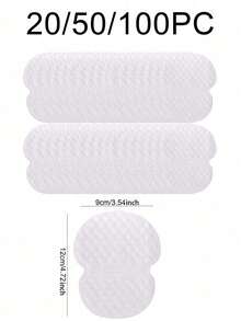 50 件腋下垫衣服排汗除臭垫腋下护理吸汗垫除臭剂适用于女士男士、厨房、浴室、家庭、家居供应商 - 白色 - 查看 10