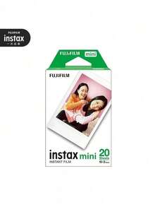 FujiFilm Mini White-Edged Photo Paper 20 Sheets Pack, Compatible With Mini7+/11/40/90/Evo/12/41 And Other Models Of Polaroid Cameras, Essential Supplies For Travel And Party Recording