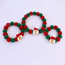 Pet Christmas Felt Ball Collar, Cat & Dog Christmas Decorative Necklace