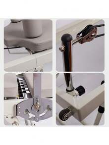 Cama Pilates Reformer De Pecho Y Abdominales Para Ejercicios - Gris - Ver 9