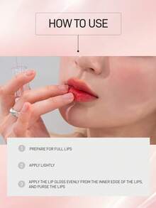 Rom&nd Romand GLASTING WATER GLOSS Shimmering Coloring | Long-Lasting Non-Greasy | Lightweight Lip Gloss,4.3g/0.15oz - #01 SANHO CRUSH - 查看 8