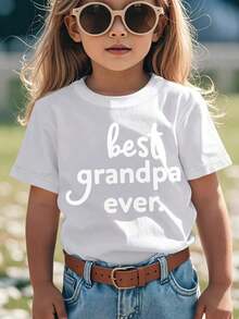 Unique Best Grandpa Ever Funny Awesome Graphic Kid T-Shirt Popular Kid T Shirts Streetwear Tops Tees For Kid