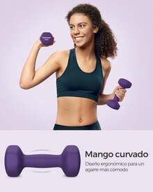 SONGMICS Juego de 2 mancuernas, mancuernas hexagonales, revestimiento de neopreno, entrenamiento de fuerza, entrenamiento, fitness, para casa - 2 x 2 kg, Amarillo - Ver 2