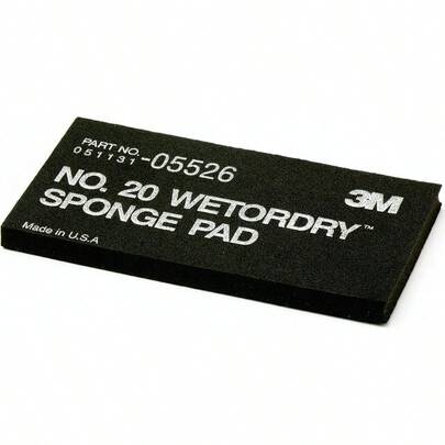 3M 05526 Wetordry 23 4" X 51 2" X 3 8" Sponge Pad 20Black
