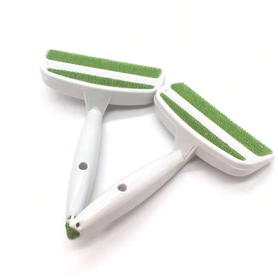 1 chiếc bàn chải làm sạch lông thú cưng chống tĩnh điện, phù hợp cho quần áo/sofa/áo len - màu xanh lá - Xem 1
