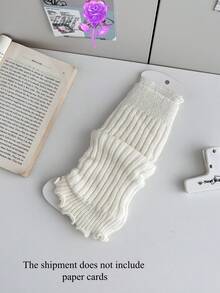 1双秋冬女士腿套，糖果色芭蕾舞风格毛绒长筒袜，可爱Y2K风格，舒适保暖 - 彩色 - 查看 20