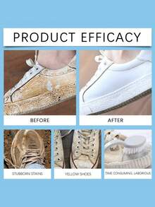 JUE FISH 4/3/1件装运动鞋清洁泡沫，适用于温和清洁白色鞋子，去除泛黄的边缘和污渍，无需水洗，可作为圣诞礼物赠送亲朋好友，也适用于学生鞋袜清洁（无需水洗），适合情人节、返校季等场合。（新旧款式随机发货）