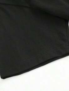 Retro Face Skull Print, Men's-Shirt, SUBLIM Band Style Theme Loose Short Sleeved Shirt - 黑色 - 查看 6