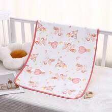 1 件全棉防水透气可洗尿垫，适用于婴儿床、婴儿车、汽车座椅、卫生巾、老人护理、宠物，热带雨林风格，多种尺寸可选