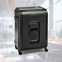 12-Sheet Micro-Cut Shredder For Paper CD Credit Card - Black - View 6