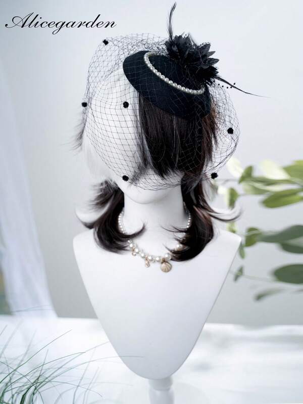 alicegarden 1 synthetische hitzebeständige Perücke, mehrfarbige kurze gerade Perücke mit Pony, 16 Zoll lang, aus Fasern hergestellt, für den täglichen Gebrauch geeignet, natürliche Simulation