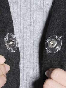 5/10 Set Of Ultra Clear Invisible Buttons - Fixed, Invisible Buttons For Sweaters And Shirts, Anti-Exposure Design, Transparent Snaps Invisible Snaps Plastic Buttons Clothing Accessories, Clothing Accessories, Kids Clothing Buttons, Clothing Accessories, Buttons, Shirt Button Sets, Sewing Accessories, Buttons, Clothing Buttons, Travel Necessities