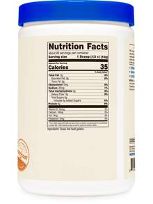 Nutricost Grass-Fed Beef Gelatin Powder (1 LB) Unflavored - 9g Of Protein Per Serving, GMO-Free, Gluten-Free, 45 Servings | Collagen Source, Protein Supplement, Premium Quality - Unflavored - View 5