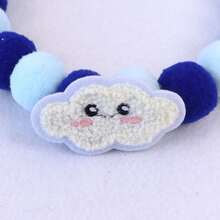 Colorful Felt Ball Decor Collar For Pets, Cats And Dogs, Decorative Accessory For Pet Photography