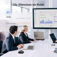 Mouse Inalámbrico 2.4G &, Scrolling Ultra-rápido, Ratón Ergonómico y Silencioso de 5000 dpi 5 Botones, 10M de Conexión, Compatible con, Linux, MacOS, Android y - 1 - Ver 7