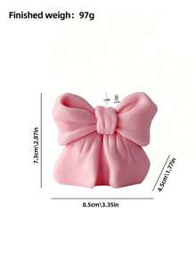 1 Piece Bow Candle, Bow Design - Fragrance - Smoke-Free, Long-Lasting Fragrance, Suitable For Home Decoration, Perfect For Bedroom Environments And DIY Gifts. Suitable For Home Decoration, Fireplace, Living Room, Central Decoration, Office, Valentine's Day Gifts, Candle Sets, Aromatherapy Candles, Friend Gifts, Women's Gifts - Multicolor - View 9
