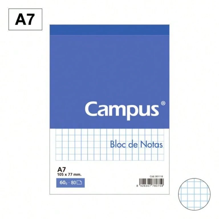 campus Notebooks - A7 60g 80h Lưới 4 mm - Xem 1