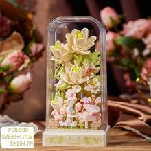 500+ piezas de cubiertas decorativas de flores cuadradas hechas a mano, adecuadas para flores de rosa en el Día de San Valentín, flores de orquídea, flores de clavel en el Día de Acción de Gracias, flores de jazmín