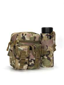 Bolsa táctica de cintura para hombres, bolsa impermeable de nailon para botella de agua, bolsa para teléfono móvil, bolsa de cintura y pecho para deportes al aire libre para hombres y mujeres, bolsa de cintura militar para caza, bolsa de cintura resistente al desgaste y duradera para viajes