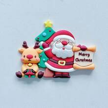 Decoraciones para cupcakes de Navidad, Decoración de tarta con adornos de Papá Noel suaves y pegajosos para fiestas con tema navideño, regalos de Navidad, decoraciones navideñas, pijamas navideños