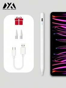 兼容 Apple Pencil 2 1 防手掌误触电源显示屏 iPad 配件 iPad 2022 2021 2020 2019 2018 Pro 11 12.9 Air Mini 触控笔 - 白色 - 查看 10