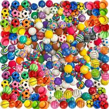 散装弹力球 - 1/5/10/15/20/30/40/50/60/80/100 个装（1 英寸/27 毫米）高弹性混合彩色小橡胶弹力球，儿童派对礼品、儿童游戏奖品、宝箱奖励、礼品袋和自动售货机 - 札染色 - 查看 9