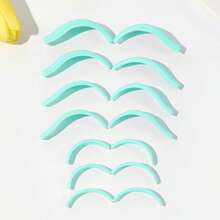 BLACKWINGS 7pcs Reusable Eyelash Lift Kit, Includes Eyelash Perm Pad, Silicone Eyelash Lift Pads, Eyelash Curler, Applicator, Eyelash Assist Tools, Eyelash Perm Solution, Silicone Eyelash Curler, Eyelash Lift Rod, Makeup Beauty Tools, Reusable Eyelash Lift Pads - Baby Blue - View 3