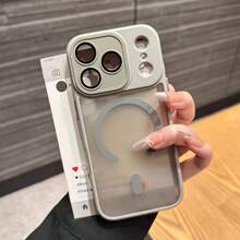 Magnetic Matte Protective Case Compatible With Iphone 17, 17 Pro Max, 17 Air - Grey - View 1