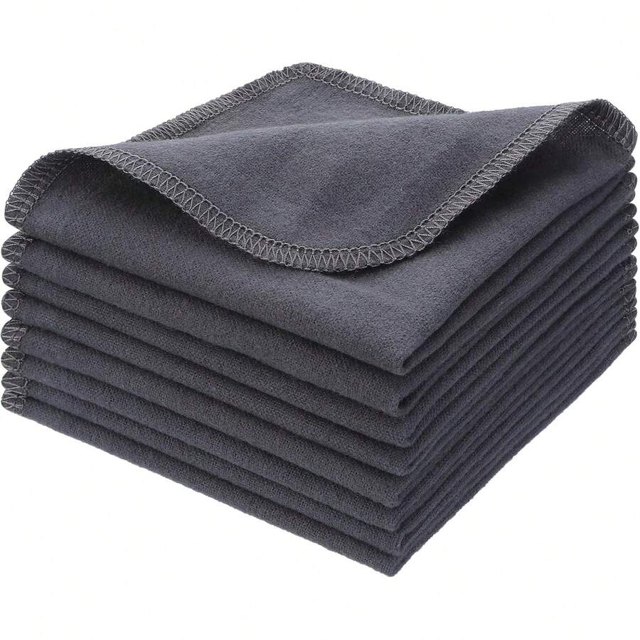 SmoothNovelty 24 toallitas de franela reutilizables para bebé, toallitas faciales suaves naturales sin blanquear para pañales de tela - 24 - Ver 1