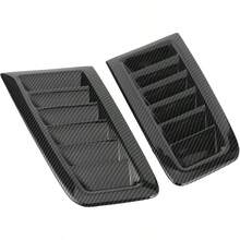 2 Piezas de Palas de Entrada de Flujo de Aire Decorativas para Coche, Estilo de Coche, Pala de Entrada de Flujo de Aire, Cubierta de cap de Ventilacin de cap Embellecedor Fibra de carbon - inicial - Ver 5