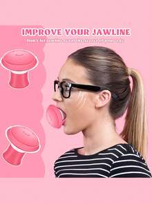 Silicone Face Massager, Lifts And Firms The Face, Improves And Removes Nasolabial Folds, V-Shaped Muscle Group Exercise Device For Anti-Sagging, Face Yoga For Tightening Skin, Chin Exerciser, Face Lifting, Double Chin Breathing Exerciser To Enhance Lung Capacity And Abdominal Breathing For Weight Loss, Great Gift For Women, Family And Friends - Multicolor - View 3