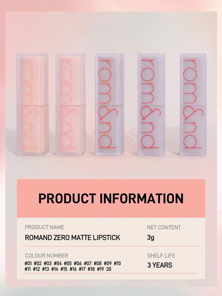 Rom&nd Romand 霧面口紅，防水、持久保濕、不黏膩且易上妝。適合 Gen Z 與 Y2K 風格愛好者，適用於派對與約會，是生日與母親節的完美便攜禮物。淨重：3g/0.1oz - 14 SWEET P - 查看 9
