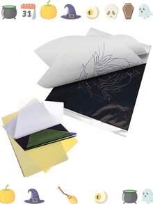 4-In-1 Professional Tattoo Transfer Paper Supplies, Tattoo Transfer Paper, Copier Paper, A4 Tattoo Transfer Paper, Tattoo Machine Tattoo Hand-Drawn Patterns, Tattoo Supplies - Yellow - View 4