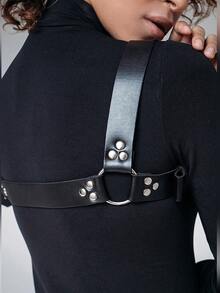 女士真皮胸带 纯素皮革胸带 情人节礼物 女士真皮马具