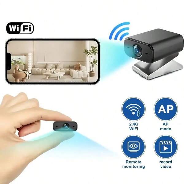 2/1pc Mini Hidden Wireless Camera-USB Plug-In Battery-No Battery, Anytime, Anywhere-Loop Recording-1080p HD, Mobile Alarm Function, Indoor Monitoring Camera-Small Pet Monitor, Home Security Camera-Christmas, Halloween And Thanksgiving Gifts-Remote Real-Time Viewing.