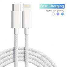 30W 最大功率快充 Type-C 转 Lightning 数据线，兼容 14/13/12/11 Pro Max、XS Max/XR/X/8/7/Plus/6S Plus 和 iPad。USB-C 转 Lightning 数据线，3.3/6.6 英尺 Type-C 接口，兼容 14/13/12/11 Pro Max/XR/XS/X/8/7/6 Plus/SE 和 CarPlay。 - 彩色 - 查看 6