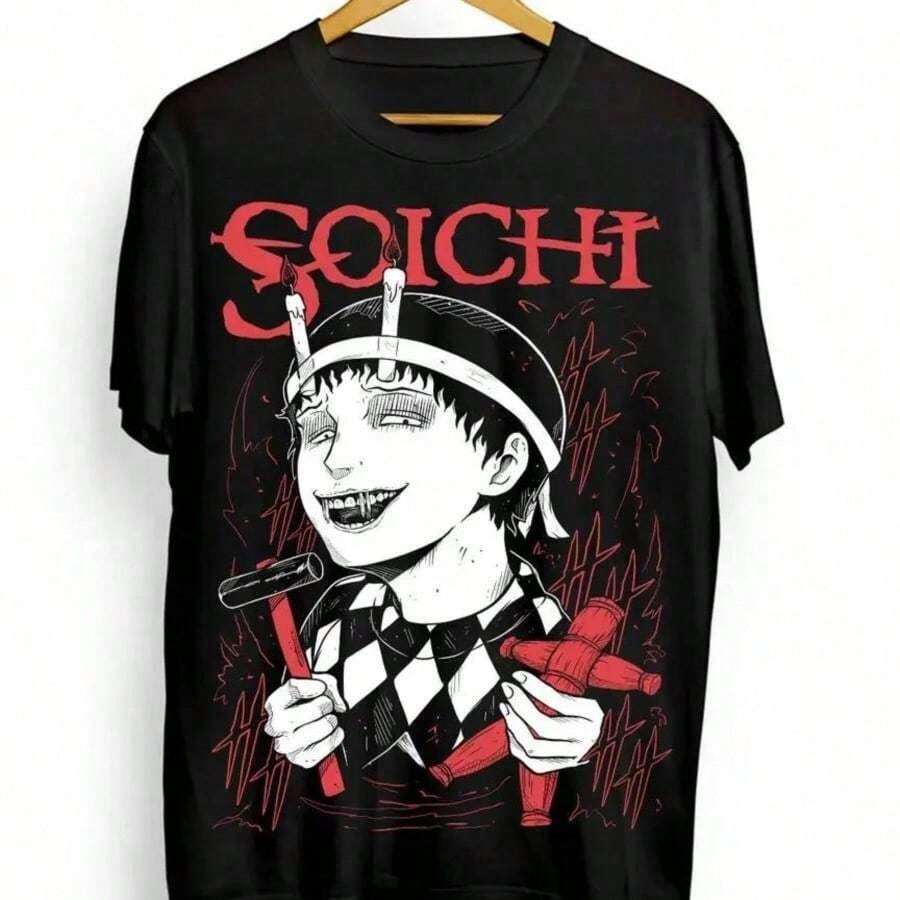 Birthday Gift X Hello Kittys T-Shirt Popular T Shirts Short Sleeves Y2K Funny Tops Beach Cotton O Neck Oversized Clothes - 黑色 - 查看 1