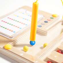 Children's Go Game Early Education Thinking Logic Training Color Cognition Kindergarten Puzzle Area Puzzle Maze Toy Pen And Ball Magnetic Challenge Game 3 To 6 Years Old Thinking Training Children's Concentration Board Game Color Alignment Matching Parent Child Interaction Exercise Concentration